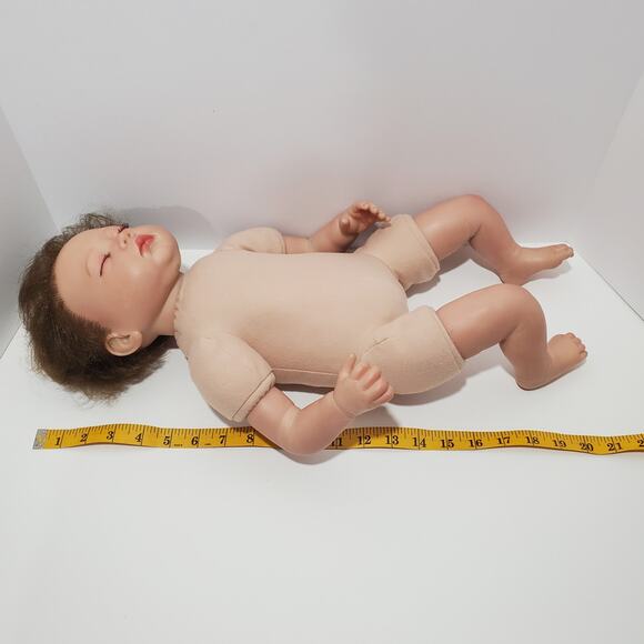 Sleeping 20 Inch Silicone Baby Realistic Cloth Torso Life-Like Baby Doll - Picture 15 of 16